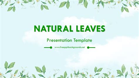 Green Nature Powerpoint Background