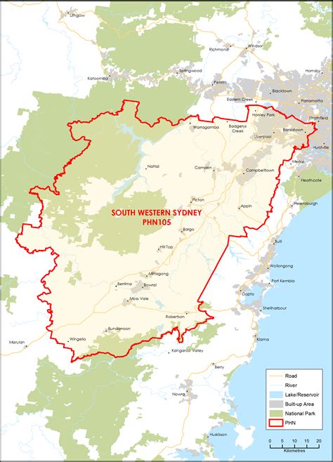 South Western Sydney (NSW) Primary Health Network (PHN) map ...