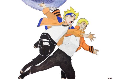 NARUTO AND BORUTO UZUMAKI DOING THE RASENGAN by NarutoDrawingChannel on ...