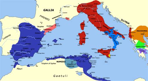 Territories During the Second Punic War (Illustration) - World History ...