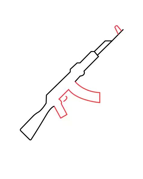 How To Draw AK-47