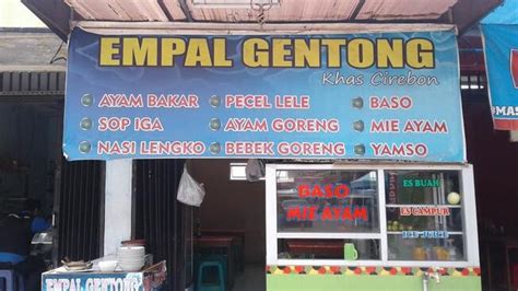 Menu at Empal Gentong Khas Cirebon restaurant, Jatiwangi