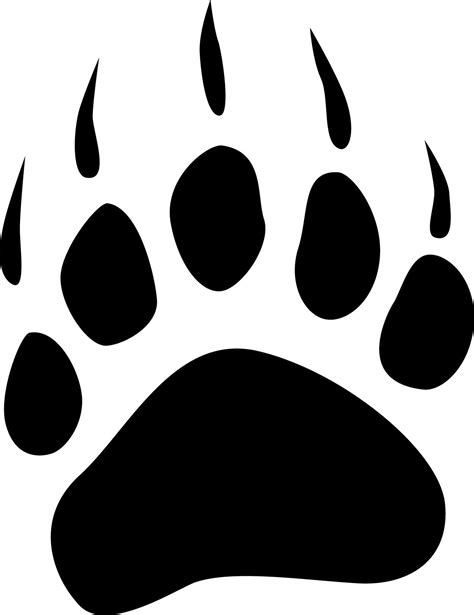 Bear Paw Tracks - ClipArt Best | Bear paw tattoos, Paw drawing, Bear ...