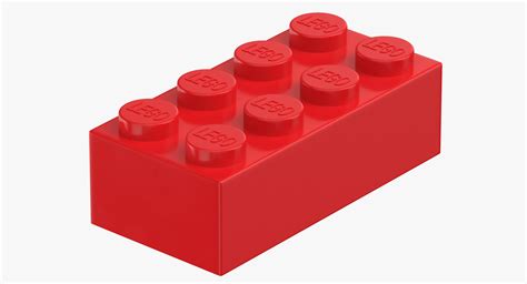 Lego brick 2x4 bright 3D - TurboSquid 1409501