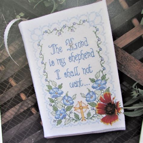 Cross Stitch Bible Verse - Etsy