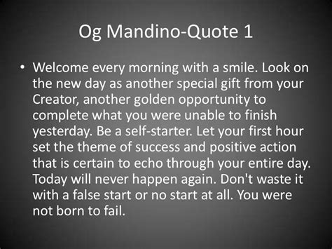 Og Mandino Quotes