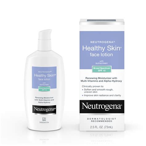 Neutrogena Healthy Skin Facial Moisturizer Alpha Hydroxy Acid (AHA ...