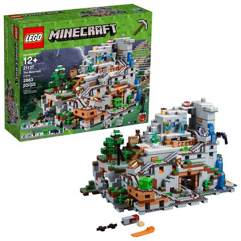 LEGO Minecraft The Mountain Cave 21137 (2,863 Pieces) - Walmart.com