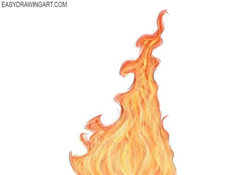 How to Draw Fire - Easy Drawing Art