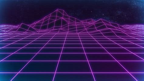 Download Neon Purple Retro Grid Wallpaper | Wallpapers.com