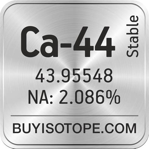 Ca-44 Isotope, Enriched Ca-44, Ca-44 Carbonate, Ca-44 Oxide