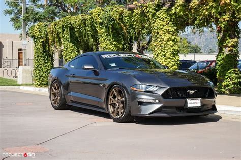 2018 Magnetic Grey Mustang GT sporting Project 6GR 10-TEN wheels in ...