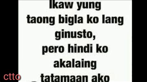 Hugot at Patama kay Crush/Love.Tagalog Love Quotes - YouTube