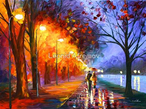 "ALLEY BY THE LAKE - Leonid Afremov" Metal Prints by Leonid Afremov ...