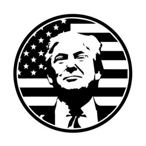 President Donald Trump Face MAGA Logo, Vector, Car, Emblem, SVG, Cut ...