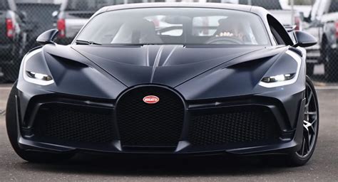 This Bugatti Divo Is Bathed In Exposed Matte Blue Carbon Fiber | Carscoops