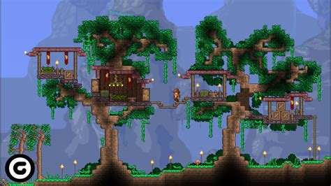 Terraria Treehouse Timelapse - YouTube