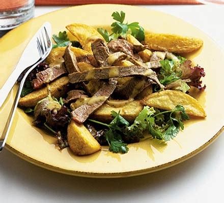 Steak & chips salad recipe | BBC Good Food