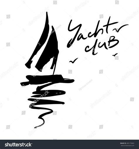 Logo Yacht Club Stock Vector (Royalty Free) 495170083 | Shutterstock