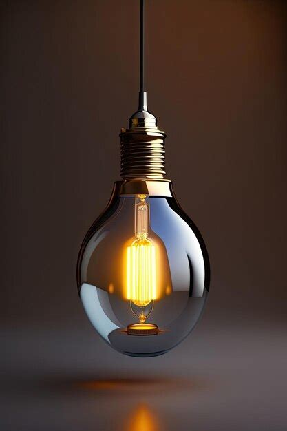 Premium AI Image | Glowing light bulb on a dark