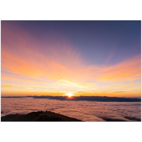 Sunrise On Top Of The Rocky Mountains (Premium Matte Paper Poster ...