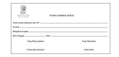 Contoh Tanda Terima 4 contoh surat tanda terima yang baik dan benar ...