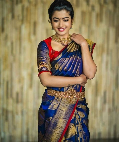 Hd Wallpaper Rashmika Mandanna Saree - Kenjutaku