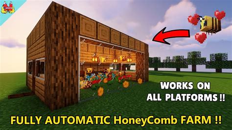 EASY Bee Farm in Minecraft - Automatic Honeycomb Farm Minecraft ...