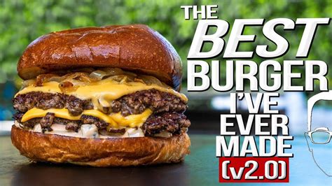 THE BEST BURGER I'VE EVER MADE (v2.0) | SAM THE COOKING GUY 4K ...