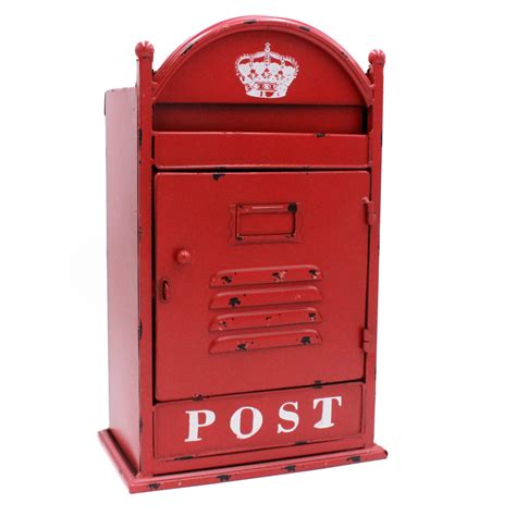 Black Mail Box Black Rectangular Vintage Letter Post Mailbox Exterior ...