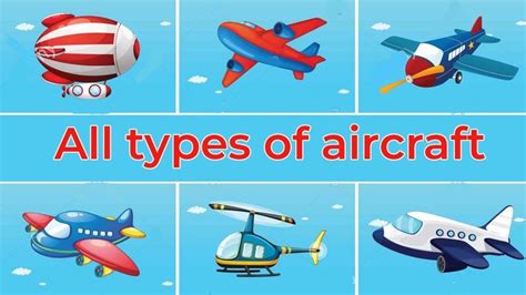 All types of aircraft | Types of Air Vehicles | Different Types of Air ...