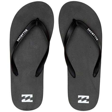 Billabong Men’s Tides Solid Flip Flops – Black | Earth Wind Water