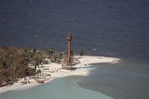 Historic Lighthouse Still Stands On Hurricane-Battered Sanibel Island