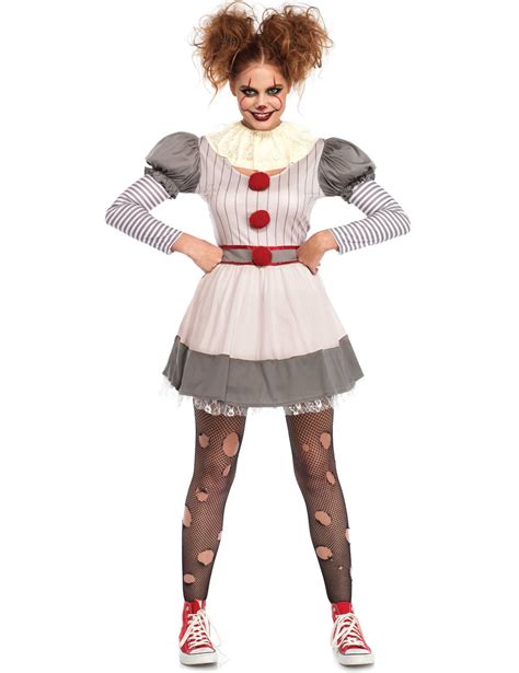 Costume da clown terrificante per donna - Vegaoo