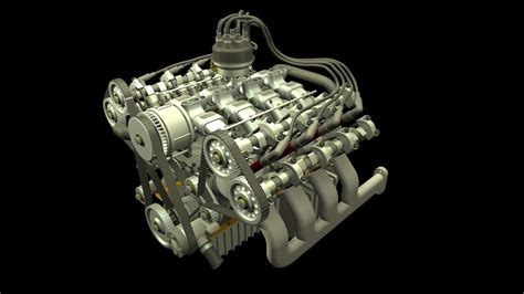 S4, S6, V6, V8 & V12 Engine Animation - YouTube