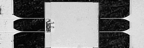 Photo of a single bolometer manufactured using photolithographic ...