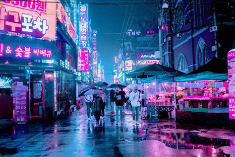 Neon Rain Wallpapers - Top Free Neon Rain Backgrounds - WallpaperAccess