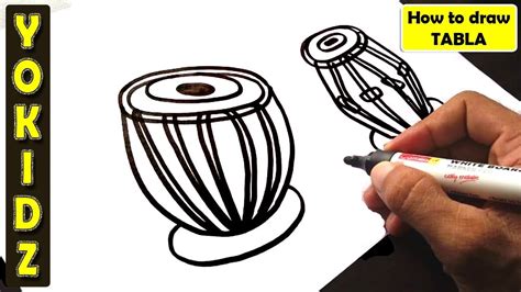 HOW TO DRAW TABLA EASY