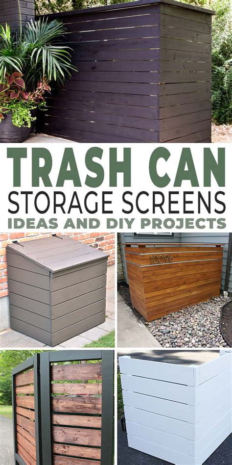 Trashy Looking Garbage Cans? Storage Ideas & Screen Projects • The ...