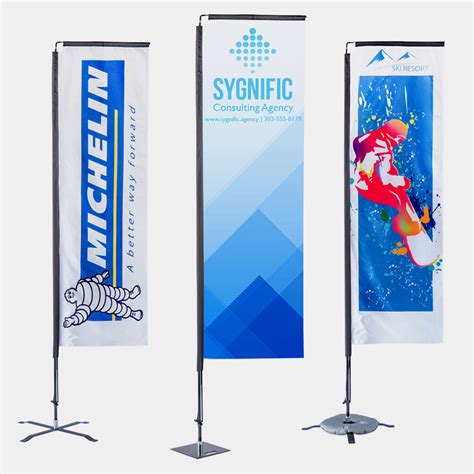 Custom 11' X 2.5' Large Rectangle Flag Banners | Custom Flags ...