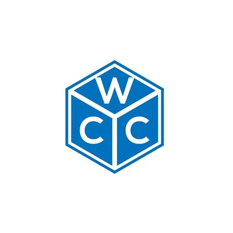 WCC letter logo design on black background. WCC creative initials ...