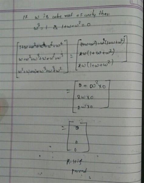 33 It is a cube root unity show that (I ww21.1 ww w2ww lwli Jlw