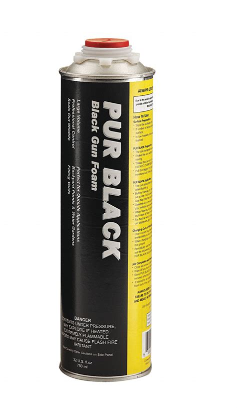 TODOL, Gun Grade, Black, Insulating Spray Foam Sealant - 9HYA2|BF01 ...