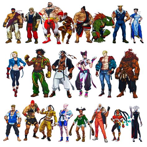 Characters Roster Concept Art - Street Fighter VI Art Gallery | Street ...