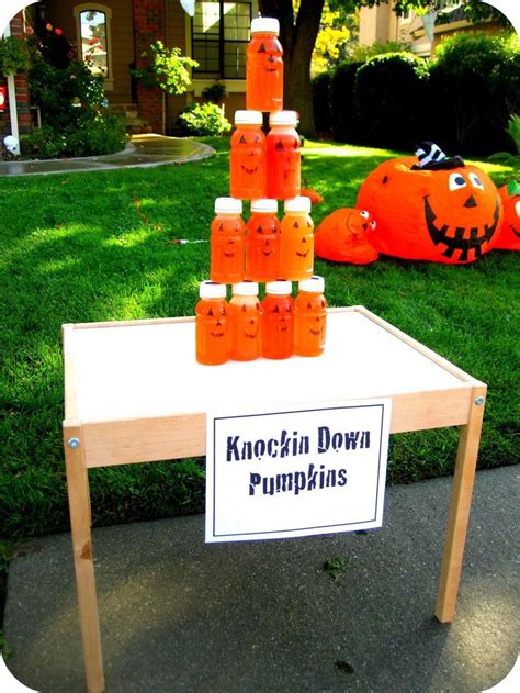 Toddler Approved!: Knockin Down Pumpkins Halloween Carnival Game # ...