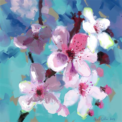 Pin by David Loblaw on My latest paintings | Apricot blossom, Blossom ...