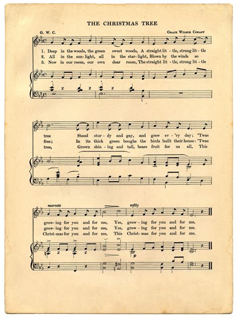 7 Best Free Printable Vintage Christmas Sheet Music PDF for Free at ...