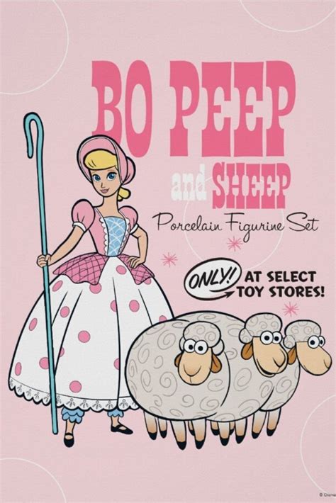 Toy Story Bo Peep Figure Set Retro Ad Poster | Toy Story Poster | Toy ...