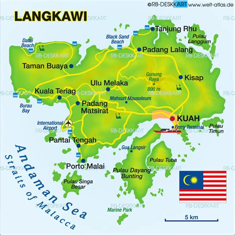 Langkawi Malaysia Map