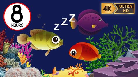 8 HOURS Lullaby for Babies To Go To Sleep | nursery rhymes | Aquarium ...